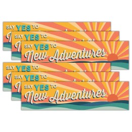 Eureka® Adventurer Horizontal Banner, 45" x 12", Pack of 6
