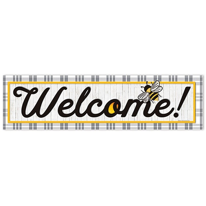 Eureka® The Hive Welcome Horizontal Banner, 45" x 12"