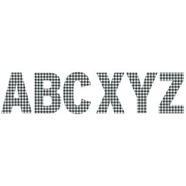 Eureka® Gingham Jumbo 7" Deco Letters, Pack of 129