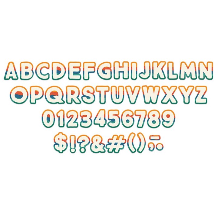 Eureka® Adventurer Deco Letters, 179 Characters
