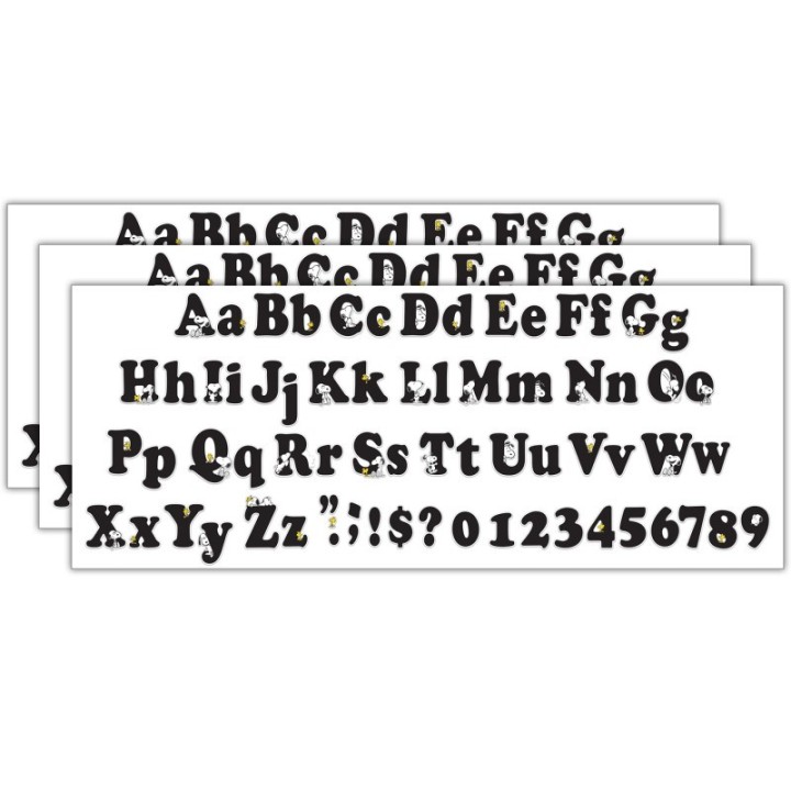 Eureka® Peanuts® Deco Letters, 210 Per Pack, 3 Packs