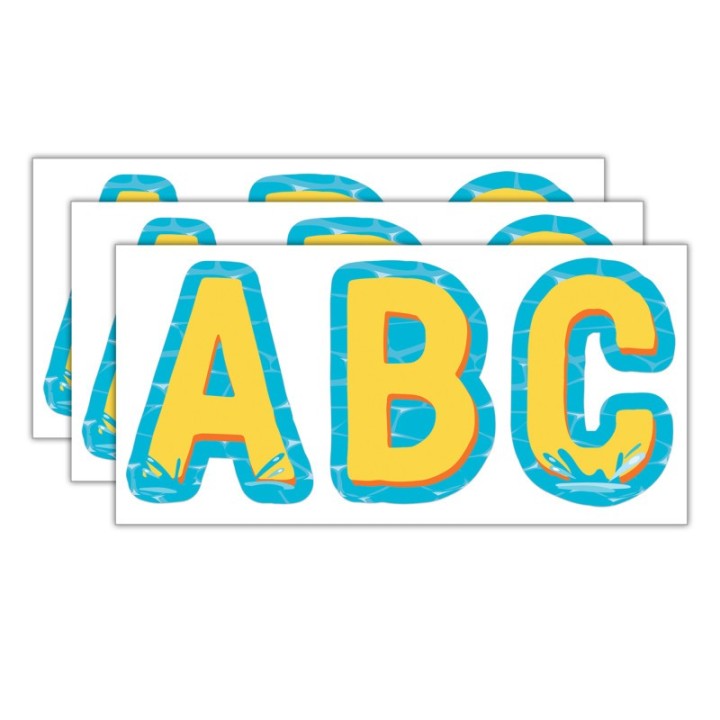 Eureka® Seas the Day Deco Letters, 182 Per Pack, 3 Packs