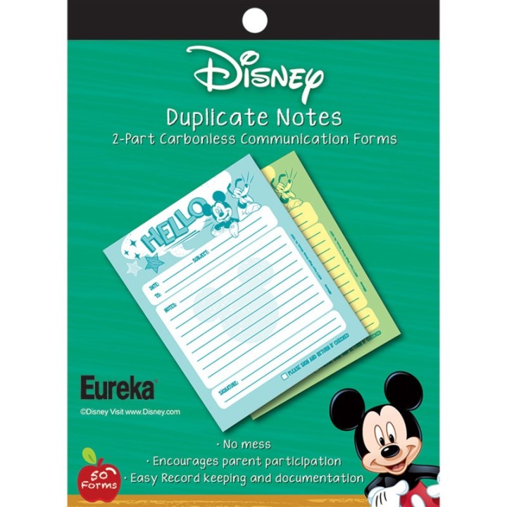 Eureka® Mickey® Hello Duplicate Notes, Pack of 50