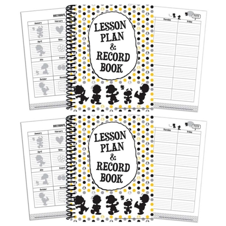 Eureka® Peanuts® Touch of Class Lesson Plan & Record Book, Pack of 2