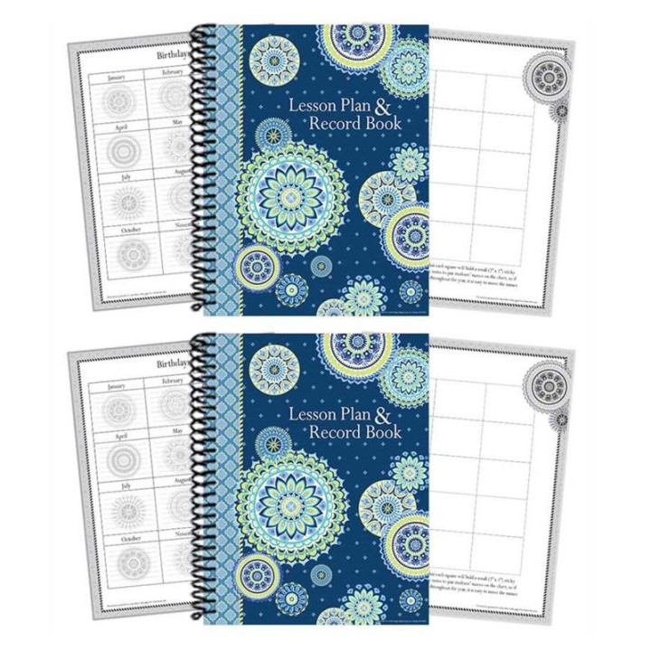 Eureka® Blue Harmony Lesson Plan & Record Book, Pack of 2
