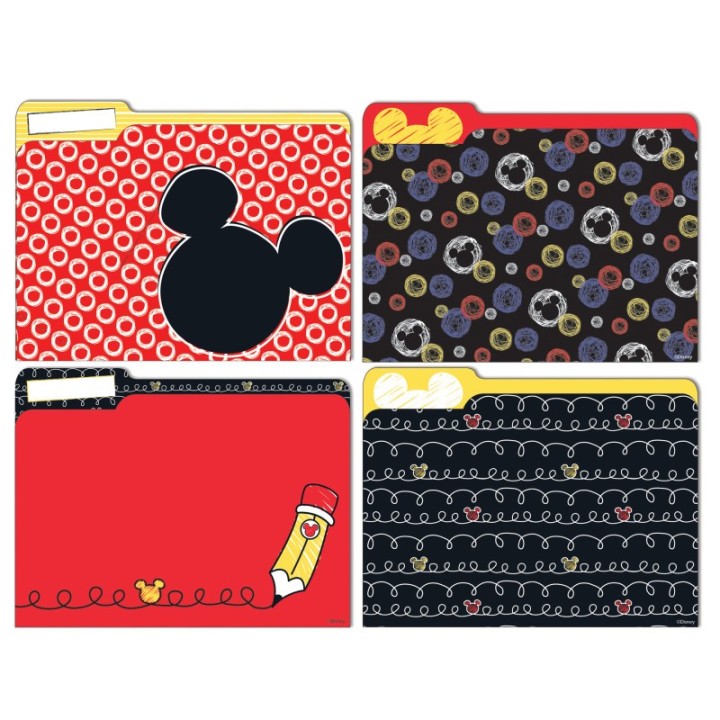 Eureka® Mickey® Color Pop! File Folders, Pack of 4