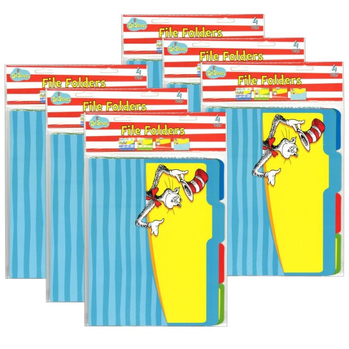 Eureka® Dr. Seuss™ Classic File Folders, 4 Per Pack, 6 Packs