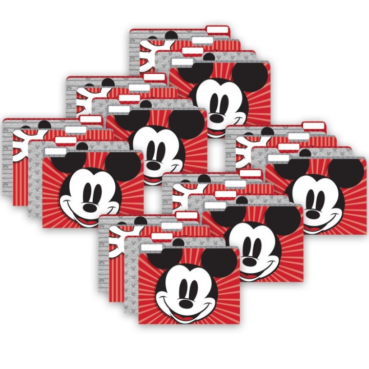Eureka® Mickey Mouse® Throwback File Folders, 4 Per Pack, 6 Packs