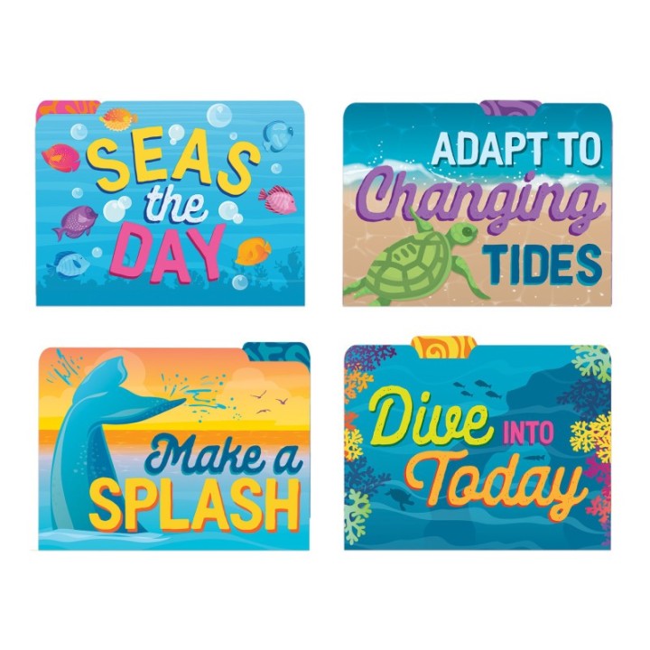 Eureka® Seas the Day File Folders, Pack of 4