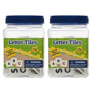 Eureka® Tub of Letter Tiles, 176 Per Pack, 2 Packs