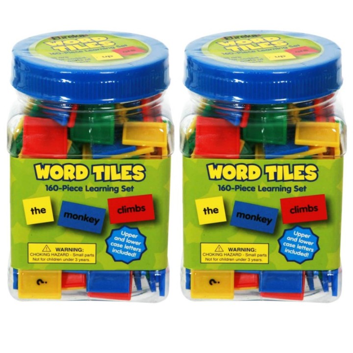 Eureka® Tub of Word Tiles, 160 Per Set, 2 Sets
