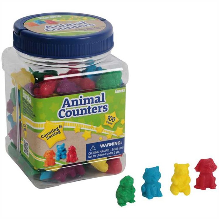 Eureka® Tub of Animal Counters