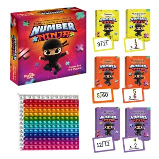 The Fidget Game Number Ninja Game, Flash Cards & Fidget Mat