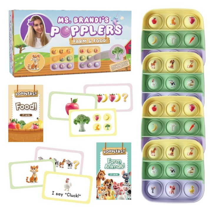 The Fidget Game Ms. Brandi's Popplers Farm & Food Educational Game