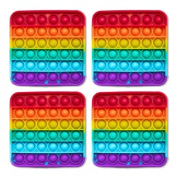 The Fidget Game Rainbow Pop It Mats, Pack of 4
