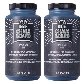 FolkArt Chalkboard Paint, 16oz., Black, Pack of 2
