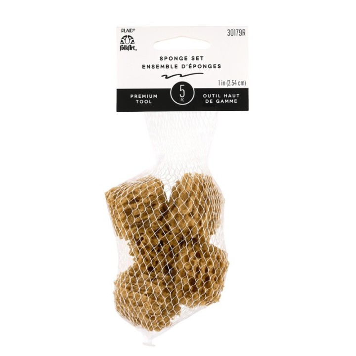 FolkArt Synthetic Sponge Value Pack, Pack of 5