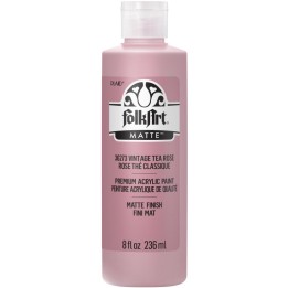 FolkArt Acrylic Paint Matte, 8oz., Vintage Tea Rose