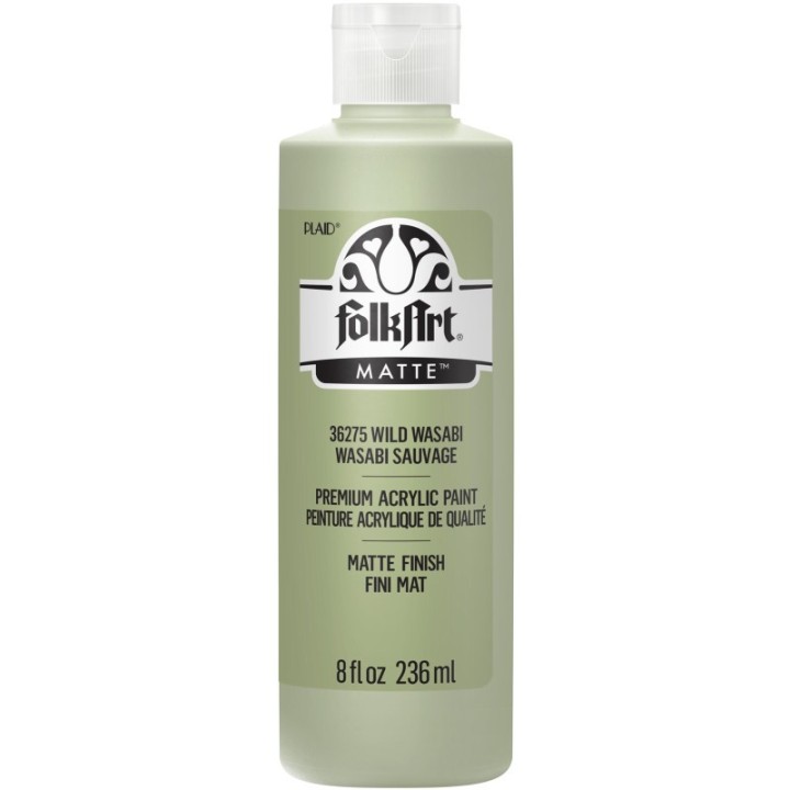 FolkArt Acrylic Paint Matte, 8oz., Wild Wasabi