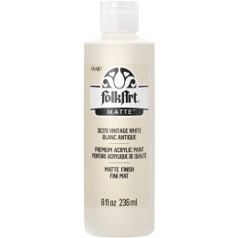 FolkArt Acrylic Paint Matte, 8oz., Vintage White