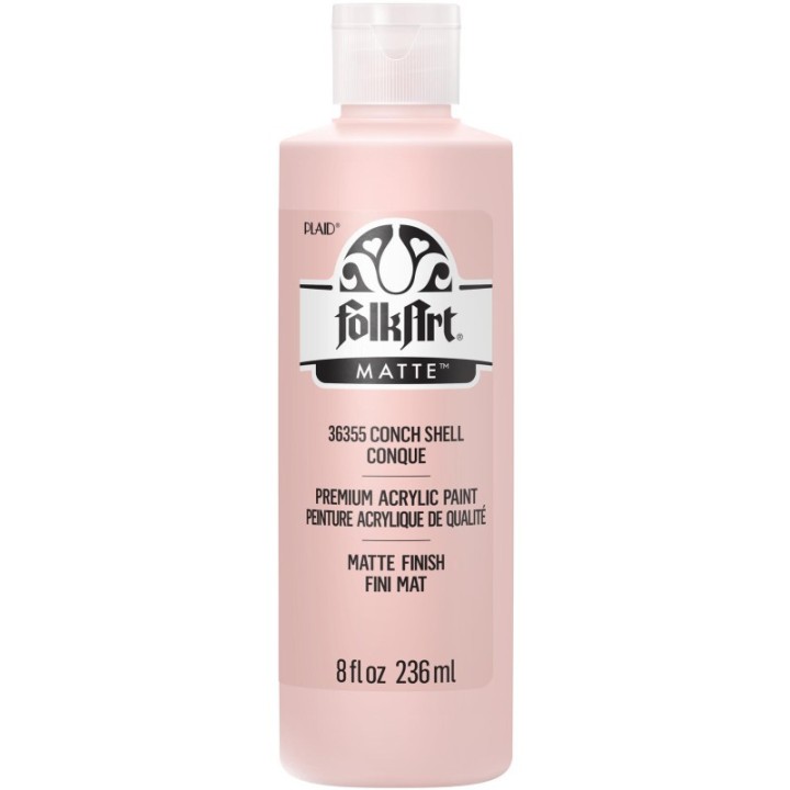FolkArt Acrylic Paint Matte, 8oz., Conch Shell