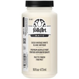FolkArt Acrylic Paint Matte, 16oz., Vintage White