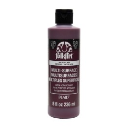 FolkArt Acrylic Paint Multi-Surface Satin, 8oz., Berry Wine