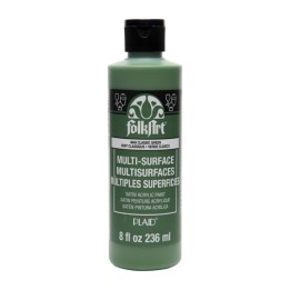 FolkArt Acrylic Paint Multi-Surface Satin, 8oz., Classic Green