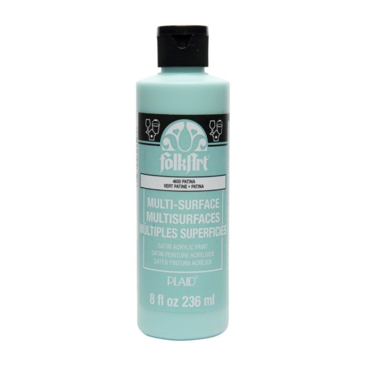 FolkArt Acrylic Paint Multi-Surface Satin, 8oz., Patina