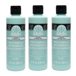 FolkArt Acrylic Paint Multi-Surface Satin, 8oz., Patina, Pack of 3