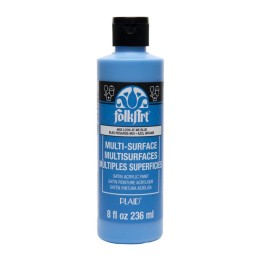 FolkArt Acrylic Paint Multi-Surface Satin, 8oz., Look At Me Blue