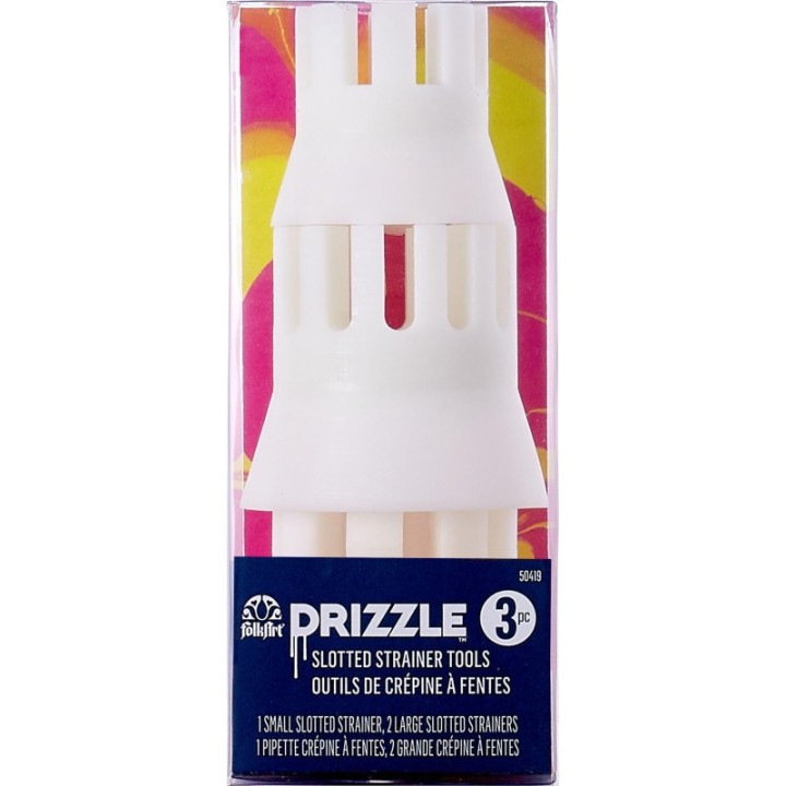 FolkArt Drizzle Slot Strainer Pour Tool Set, 3-Piece Set