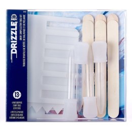 FolkArt Drizzle Pouring Technique Tool Set, 13-Piece Set