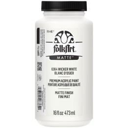 FolkArt Acrylic Paint Matte, 16oz., Wicker White