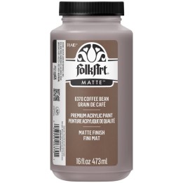 FolkArt Acrylic Paint Matte, 16oz., Coffee Bean