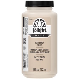 FolkArt Acrylic Paint Matte, 16oz., Linen
