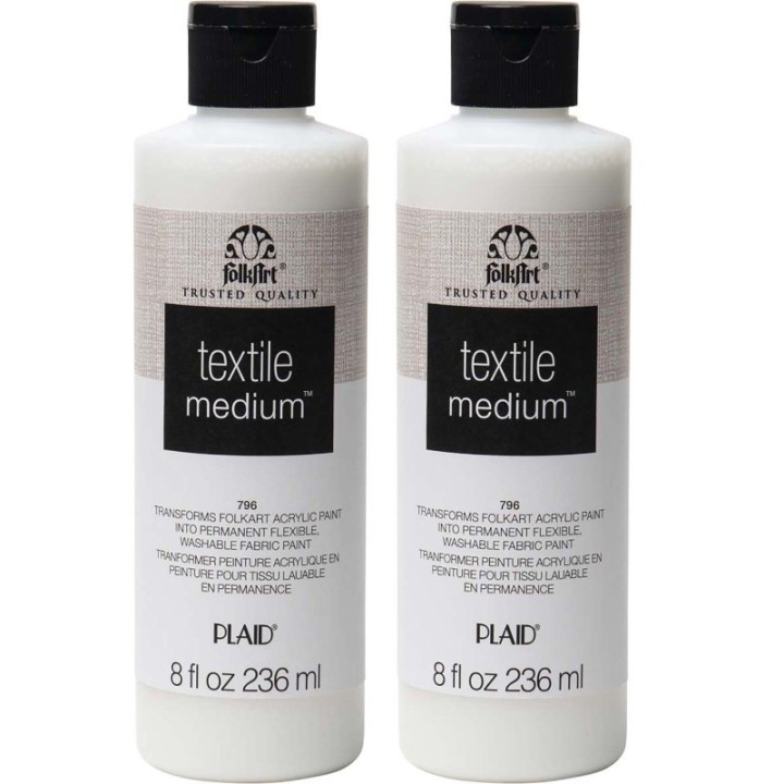 FolkArt Textile Medium, 8oz., Pack of 2