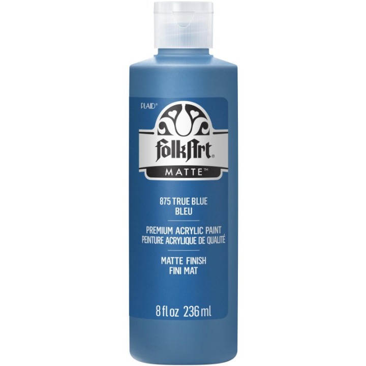 FolkArt Acrylic Paint Matte, 8oz., True Blue