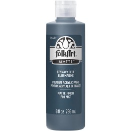 FolkArt Acrylic Paint Matte, 8oz., Navy Blue