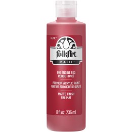 FolkArt Acrylic Paint Matte, 8oz., Engine Red
