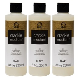 FolkArt Crackle Medium, 8oz., Pack of 3