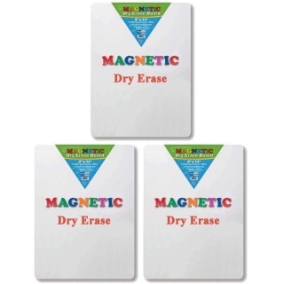 Flipside Products Magnetic Dry Erase Board, 9" x 12", Pack of 3
