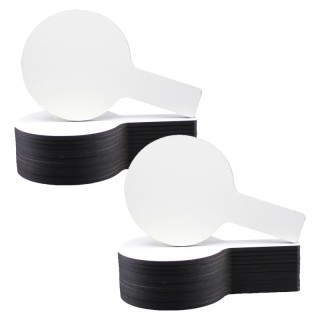 Flipside Products Mini Dry Erase Answer Paddles, 5" x 9", 12 Per Pack, 2 Packs