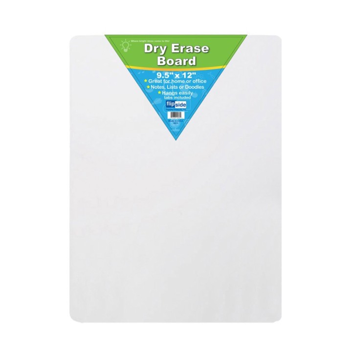 Flipside Products Dry Erase Board, 9.5" x 12"