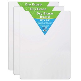 Flipside Products Dry Erase Board, 18" x 24", Pack of 3
