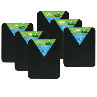 Flipside Products Chalkboard, 9.5" x 12", Black, Pack of 6
