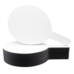 Flipside Products Oval Dry Erase Answer Paddles, 7" x 12", Pack of 12