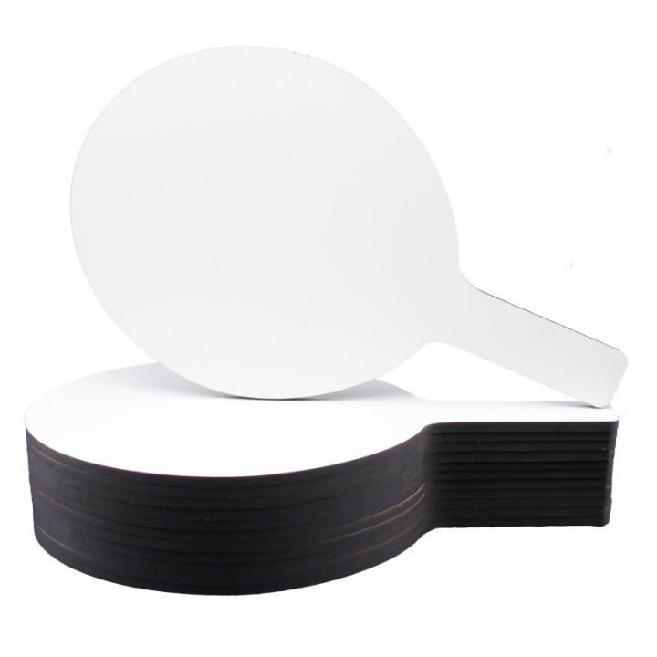 Flipside Products Oval Dry Erase Answer Paddles, 7" x 12", Pack of 12