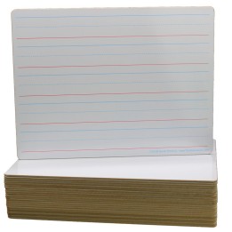 Flipside Products Double-Sided Dry Erase Board, 9"W x 12"L, Pack of 24