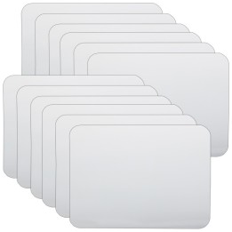 Flipside Products Two-Sided Dry Erase Board, 6" x 9", White, Pack of 12
